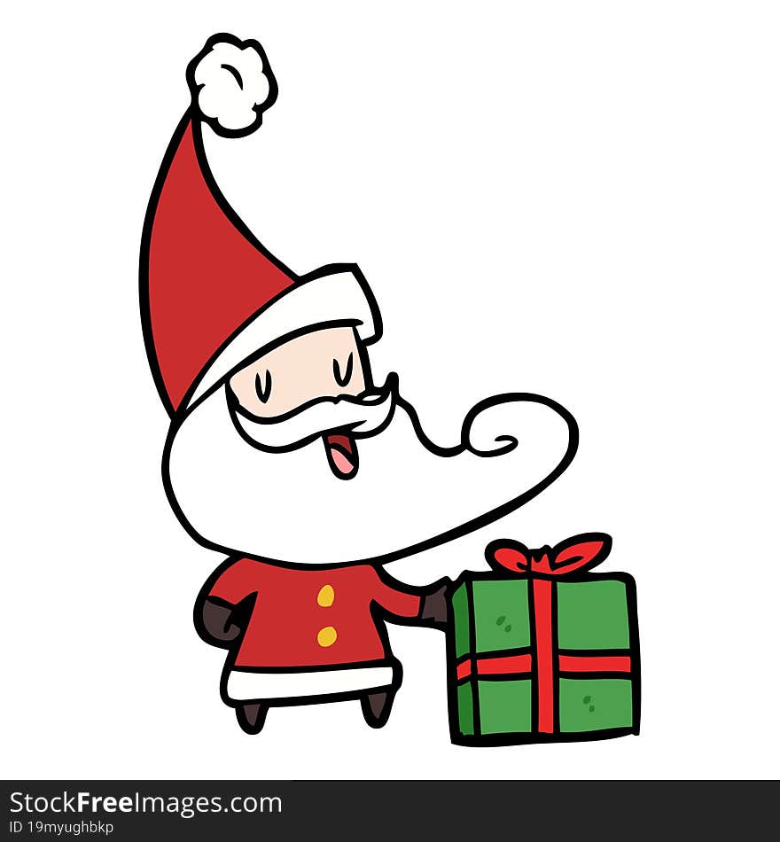 cartoon santa claus. cartoon santa claus