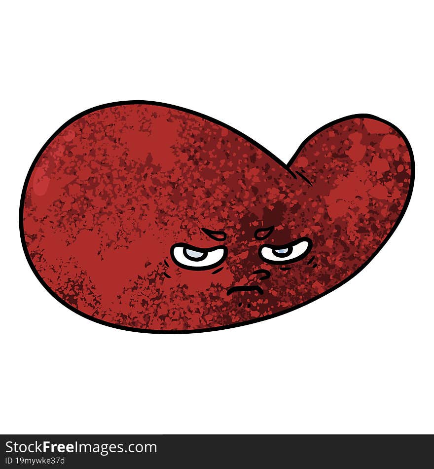 cartoon gall bladder. cartoon gall bladder