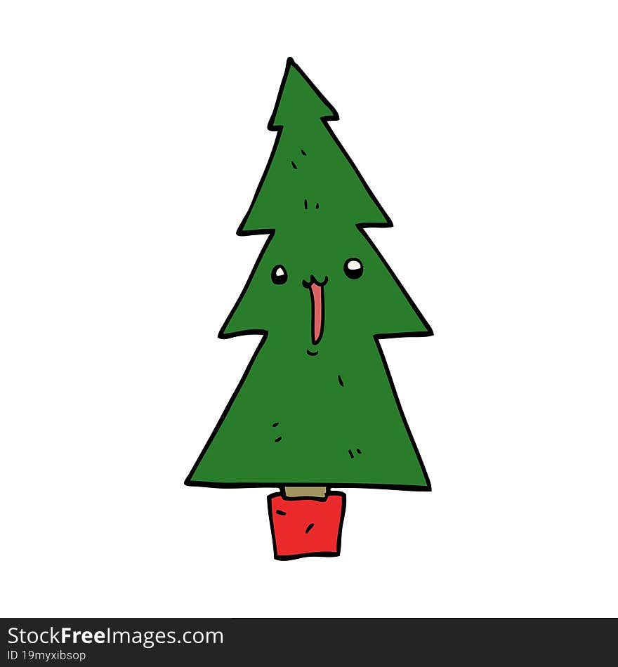 Cartoon Christmas Tree