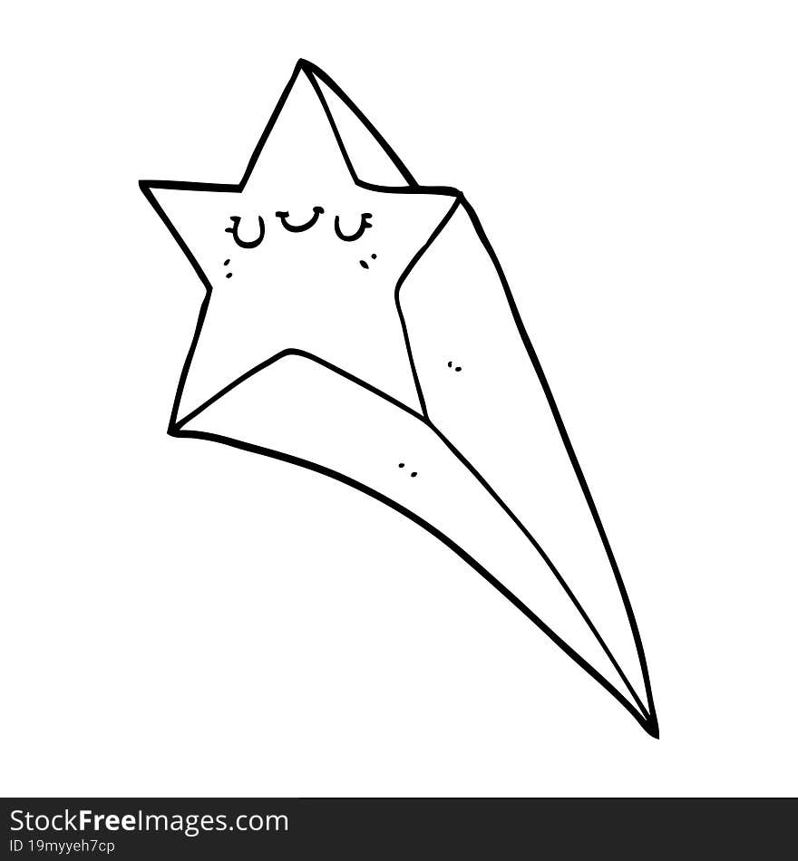 Cartoon Shooting Star