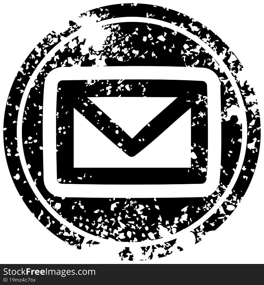 Envelope Letter Distressed Icon