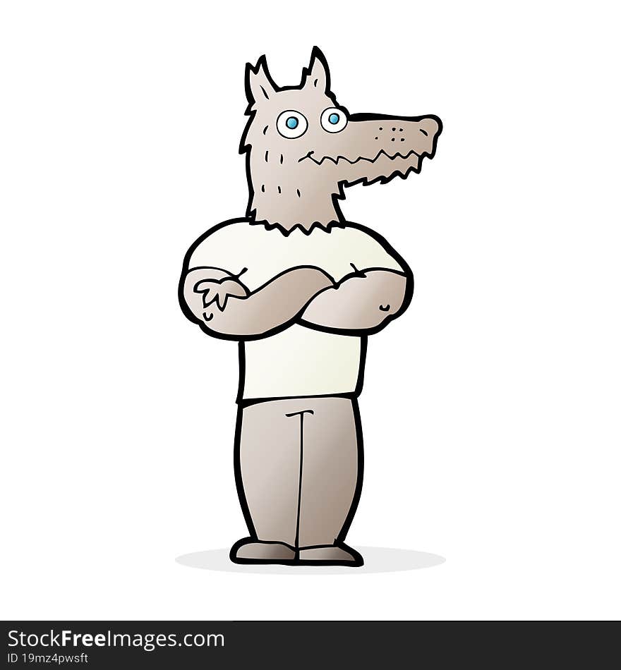 cartoon werewolf