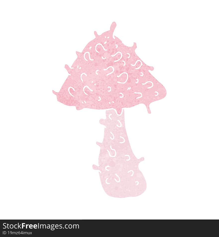 cartoon weird mushroom