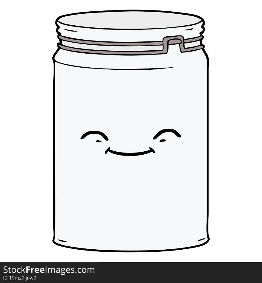 cartoon glass jar. cartoon glass jar