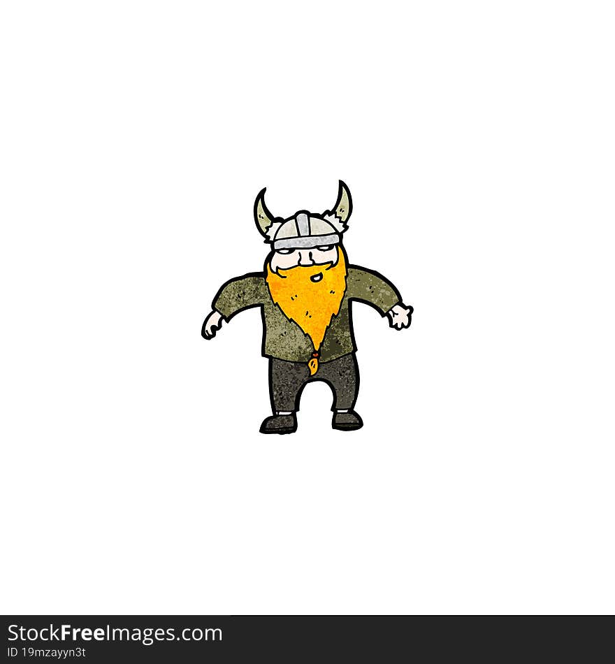 cartoon viking man