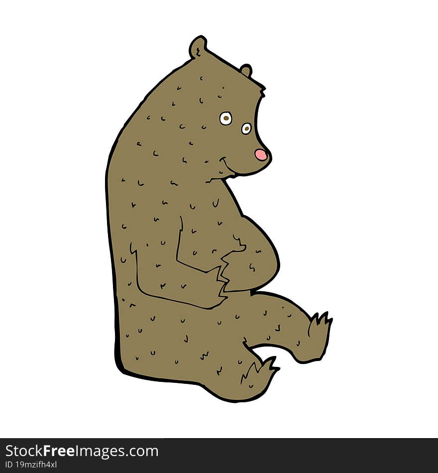 cartoon happy bear