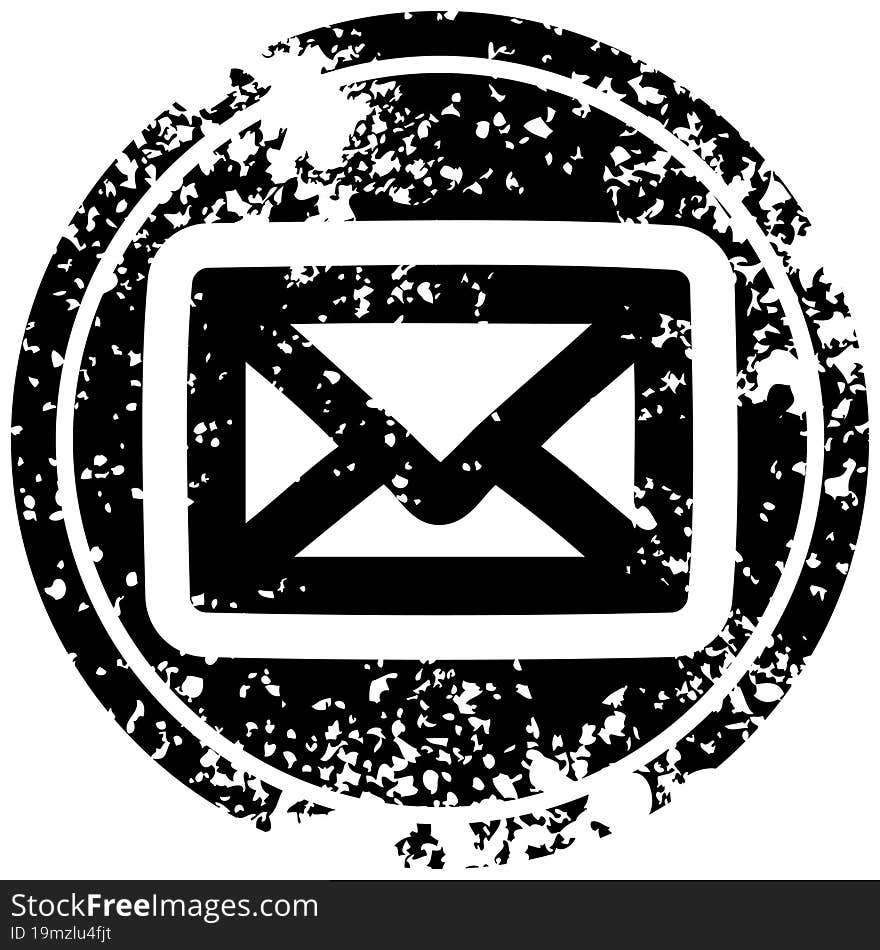 envelope letter distressed icon