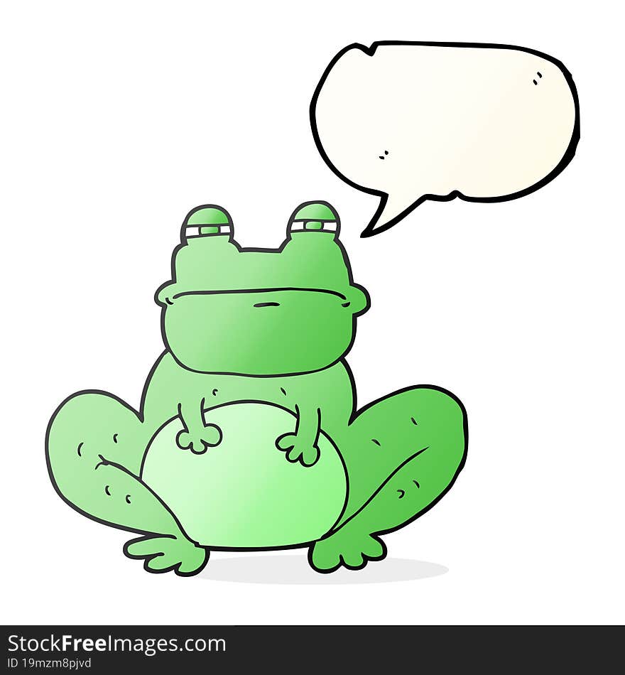 speech bubble cartoon frog