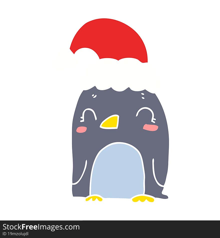 cute christmas penguin