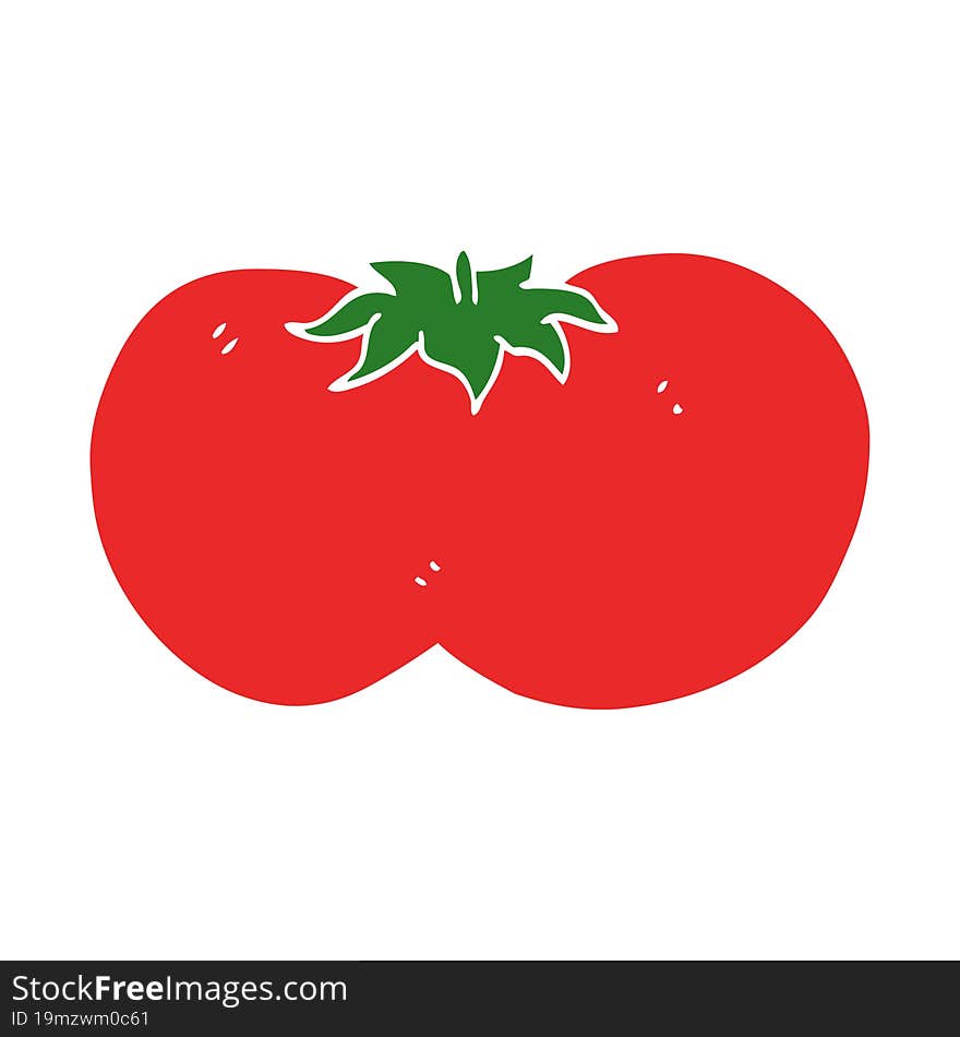 cartoon doodle huge tomato