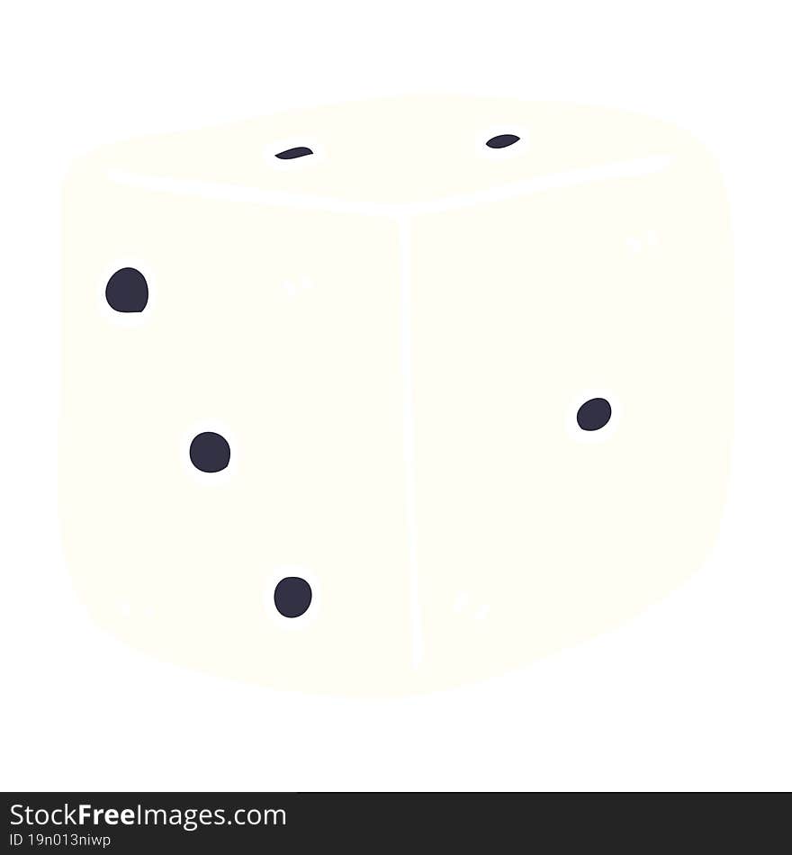 Cartoon Doodle Classic Dice