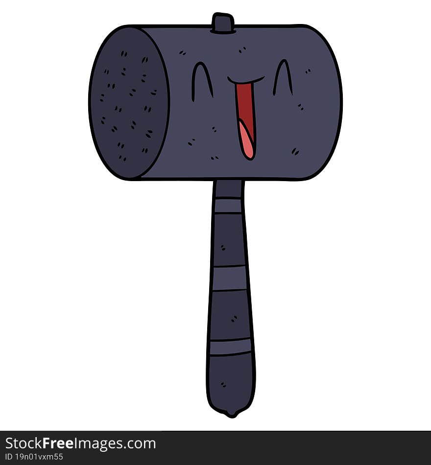 cartoon hammer. cartoon hammer