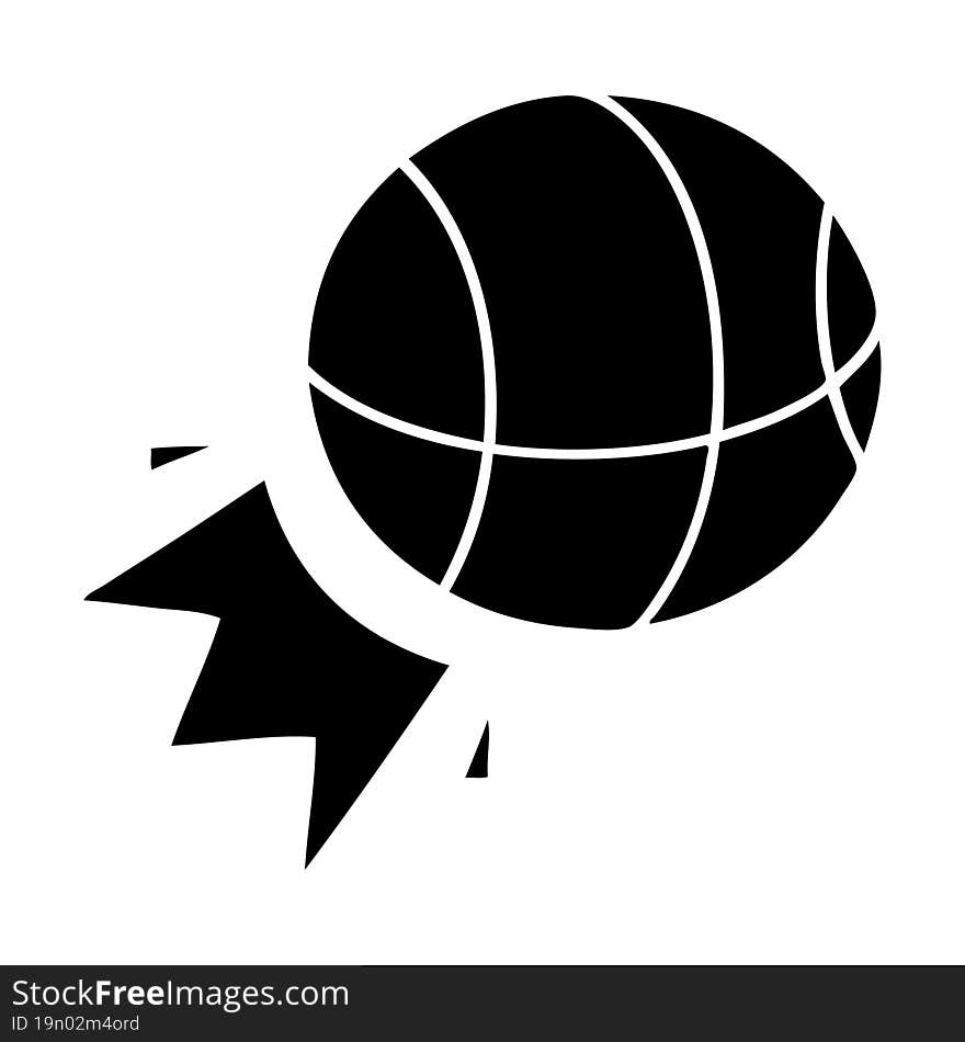 Flat Symbol Basket Ball