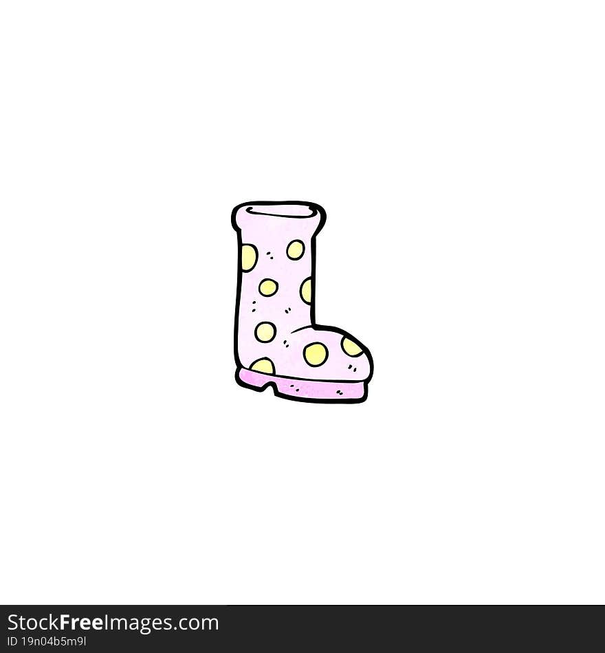 cartoon wellington boot