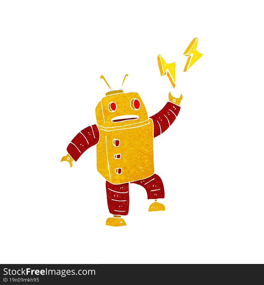 cartoon robot