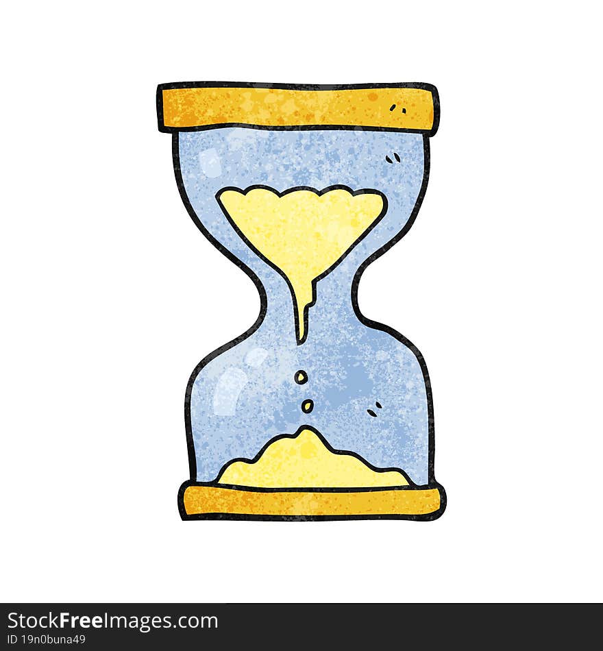 Textured Cartoon Sand Timer Hourglass