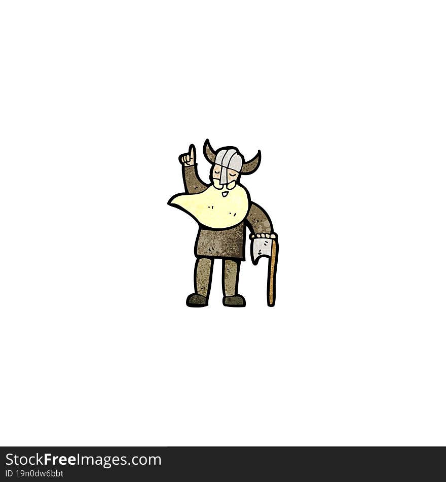 cartoon viking man