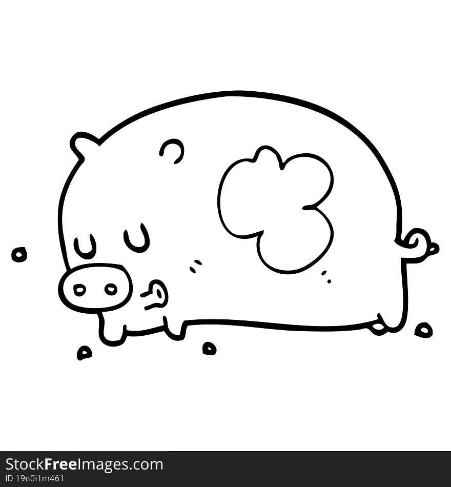 cute cartoon pig