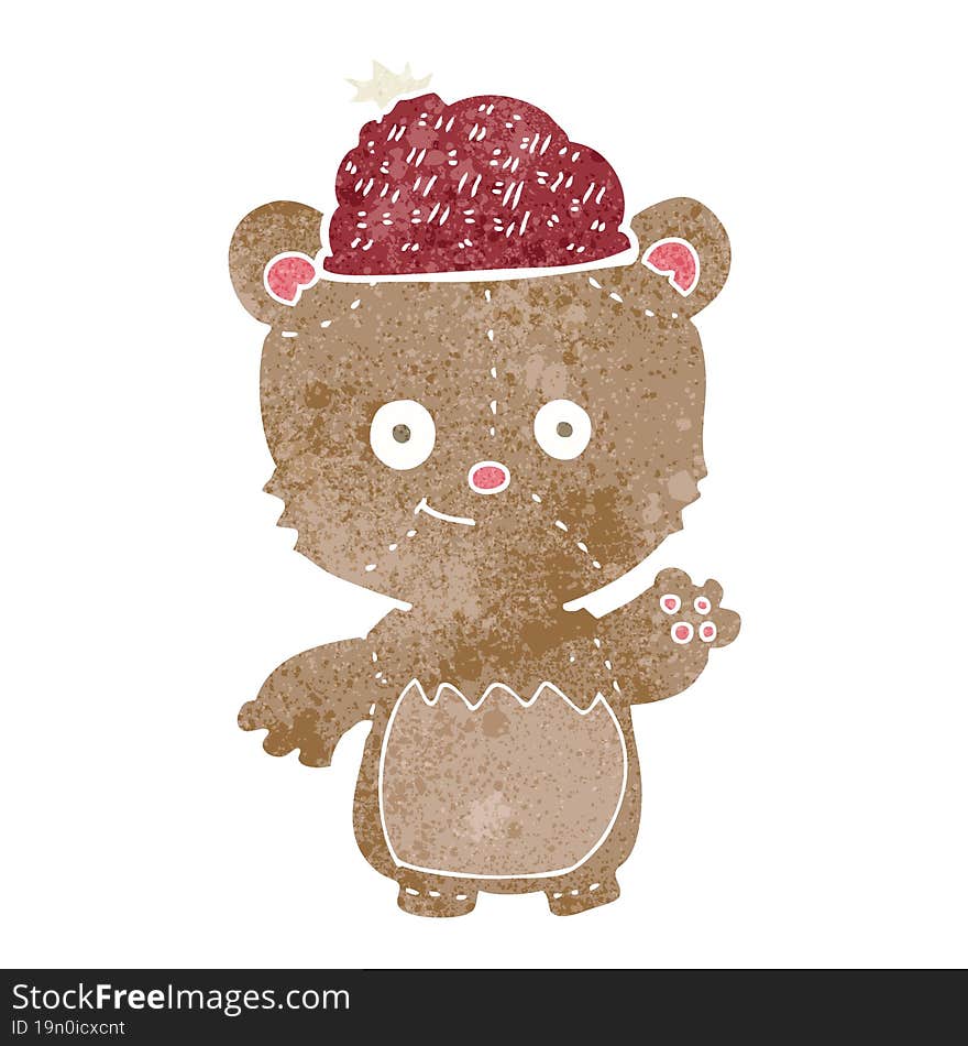 Cartoon Bear In Hat