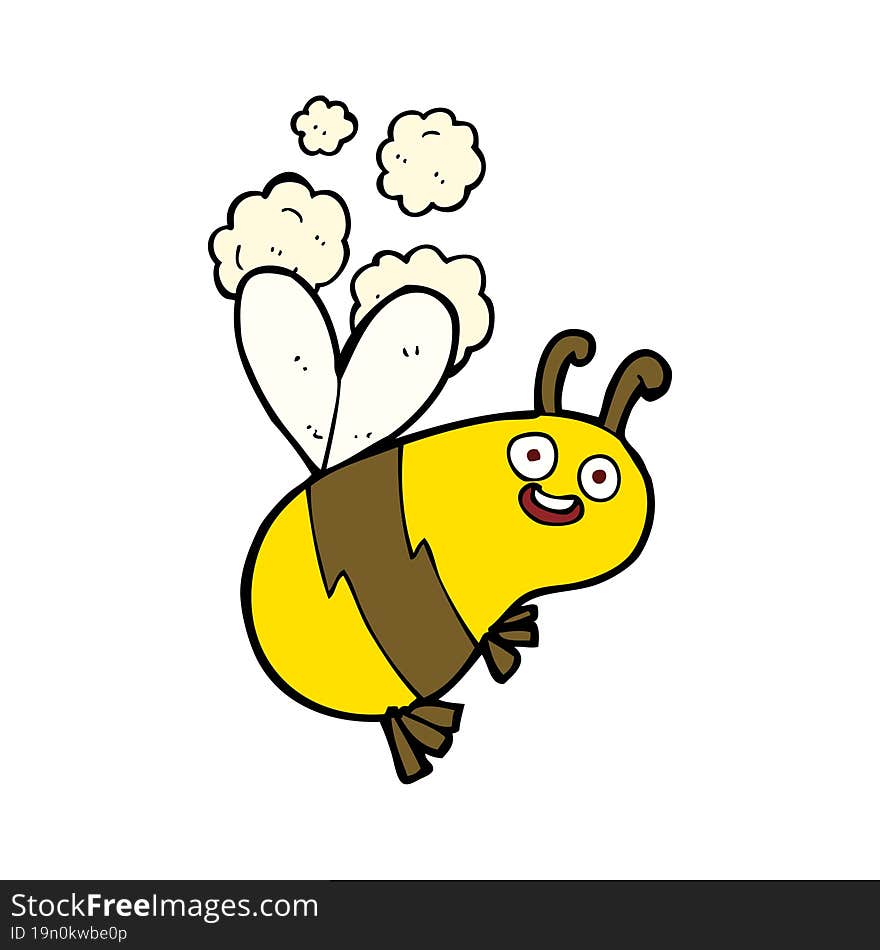 funny cartoon bee