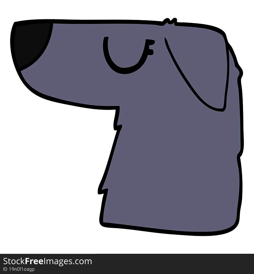 cartoon doodle dog