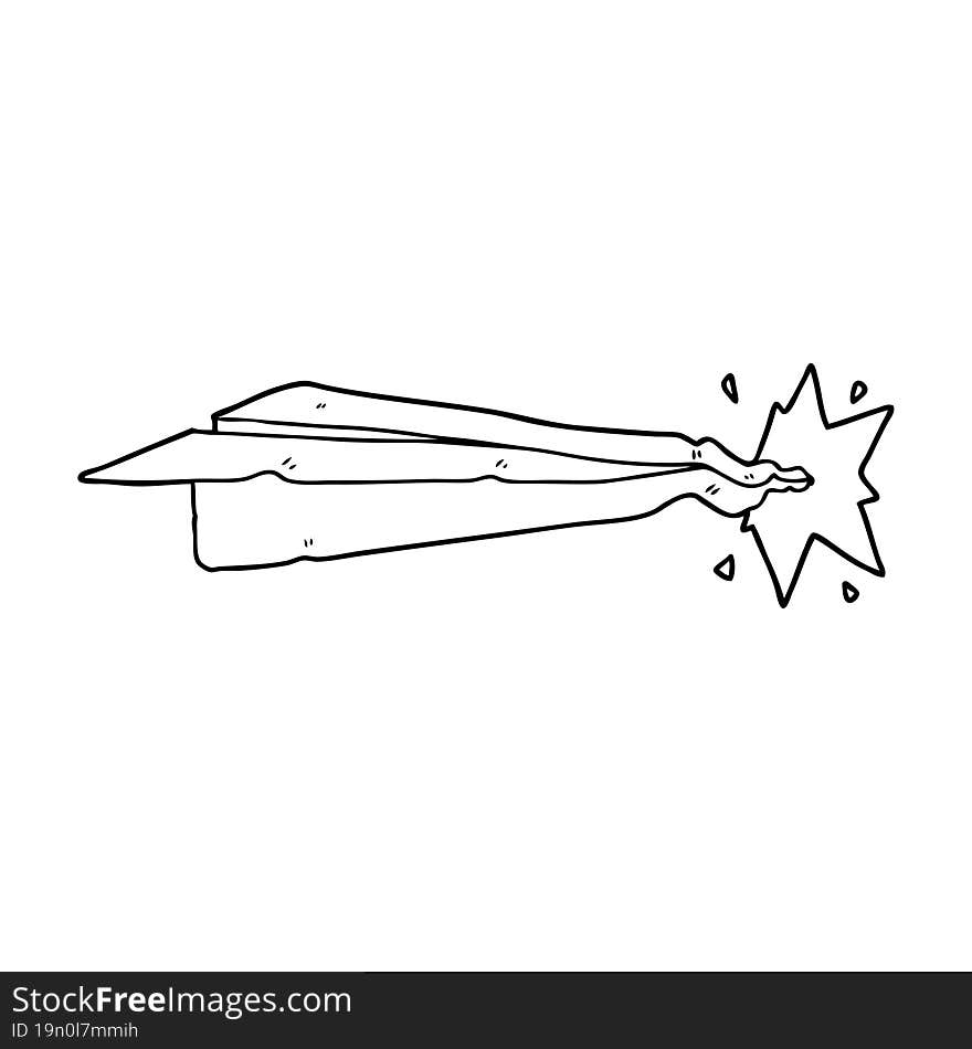 cartoon paper airplane. cartoon paper airplane