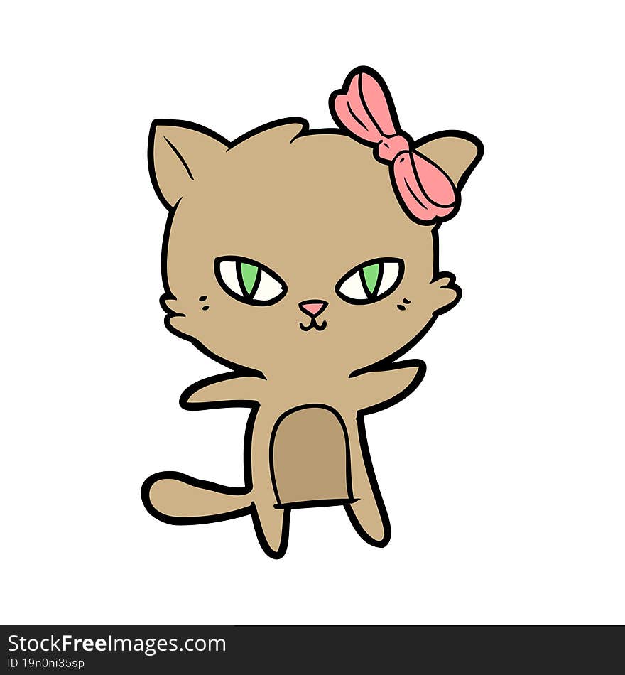 cute cartoon cat. cute cartoon cat