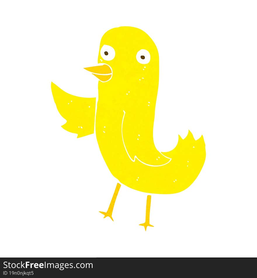 funny cartoon bird