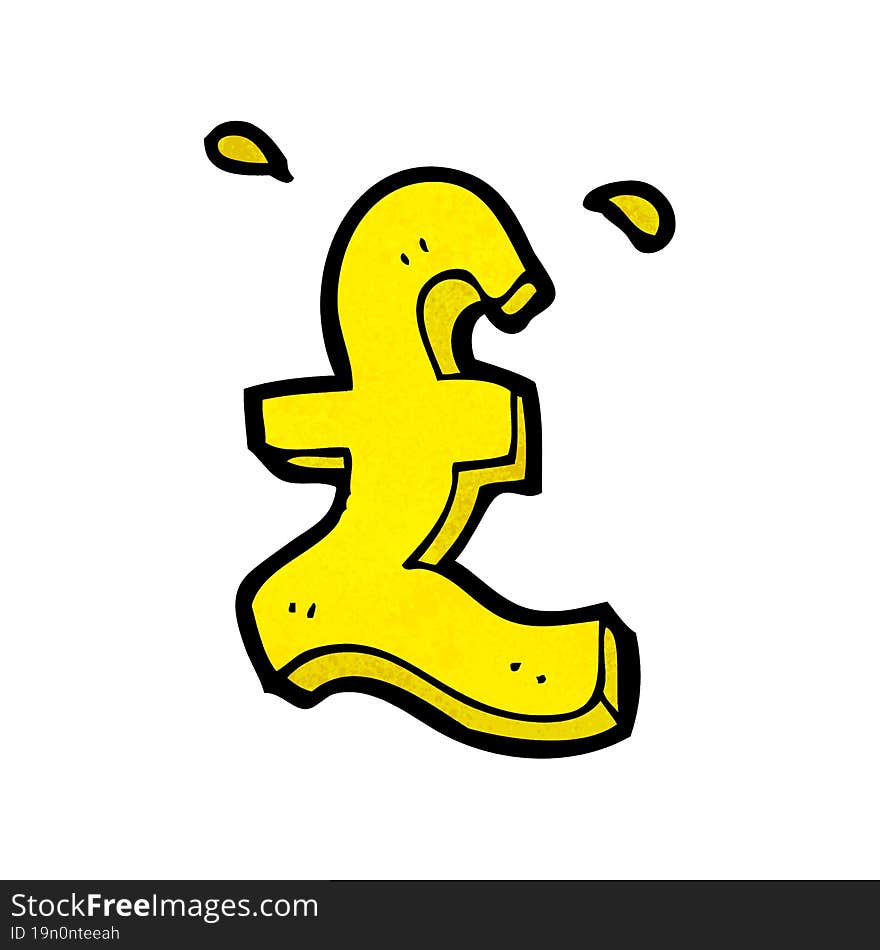 Cartoon Pound Symbol