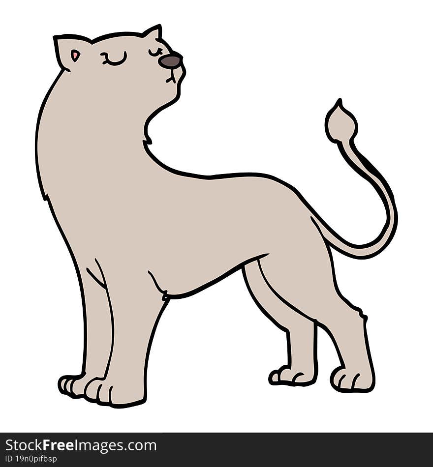 Cartoon Lioness