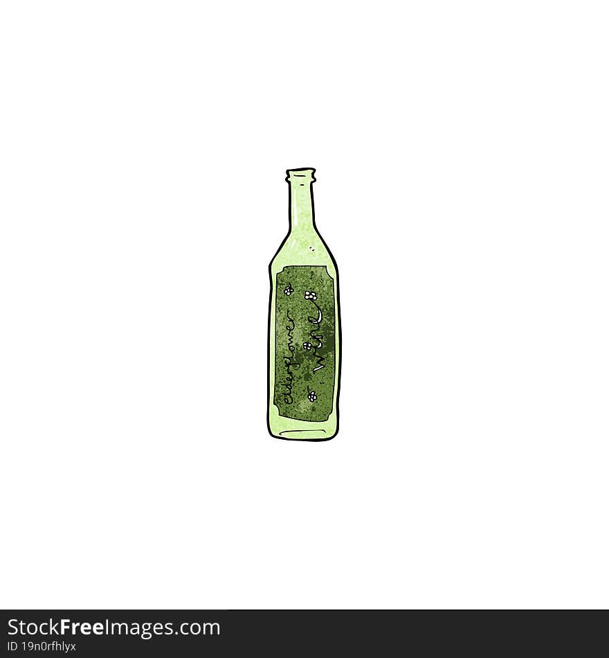 cartoon wine bottle