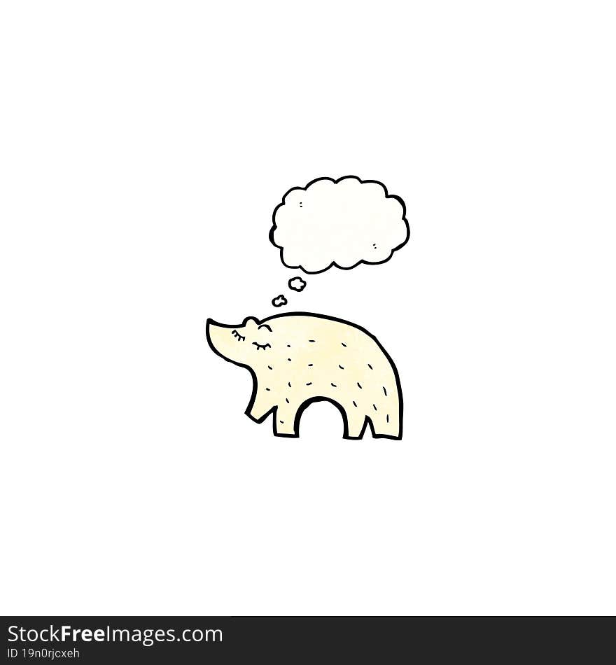 cartoon polar bear
