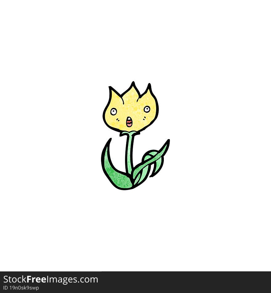 flower cartoon character