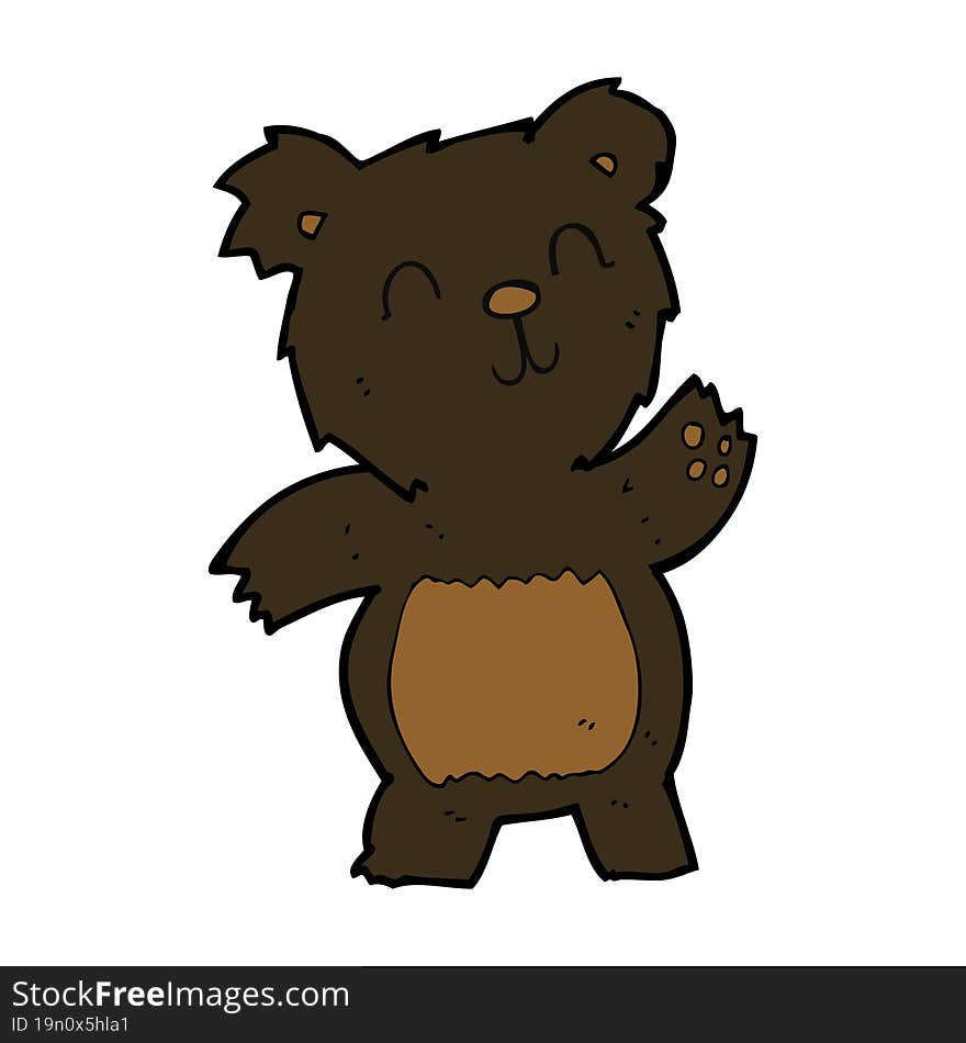 cartoon black bear