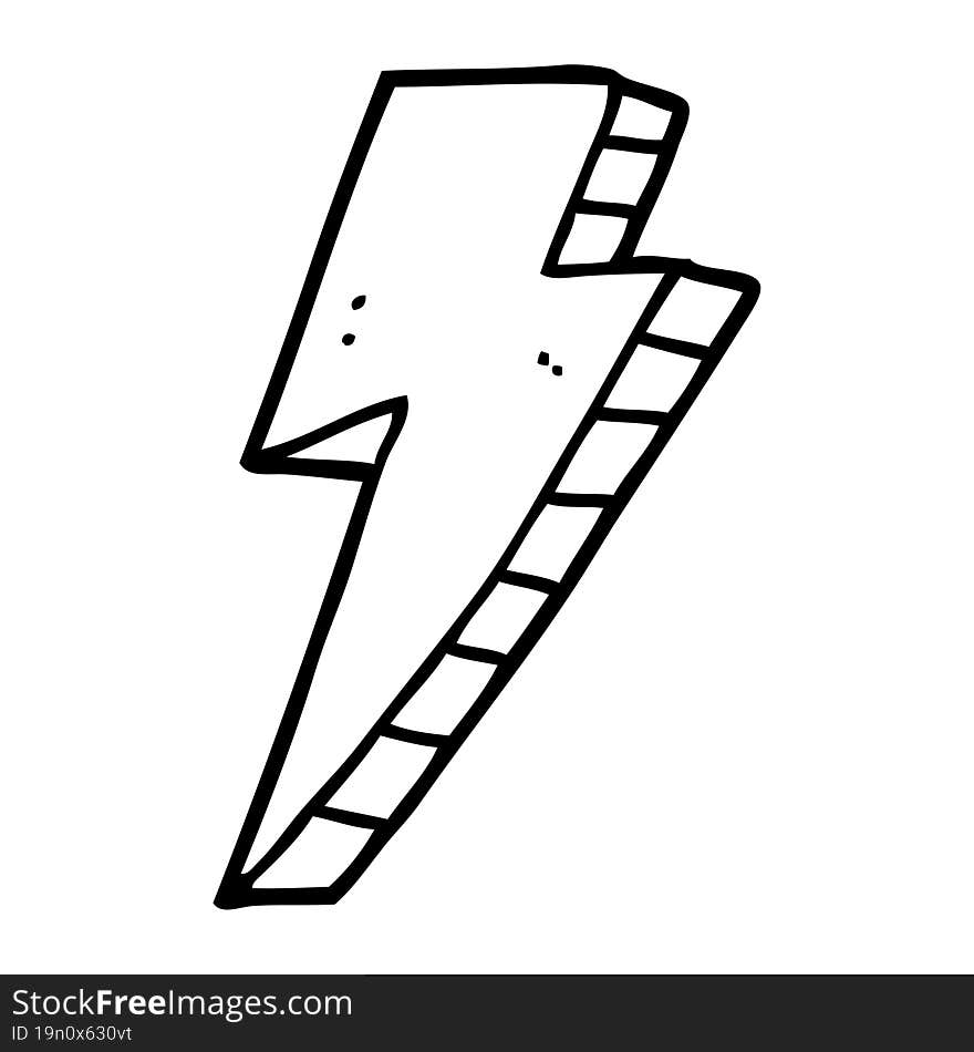 cartoon lightning bolt