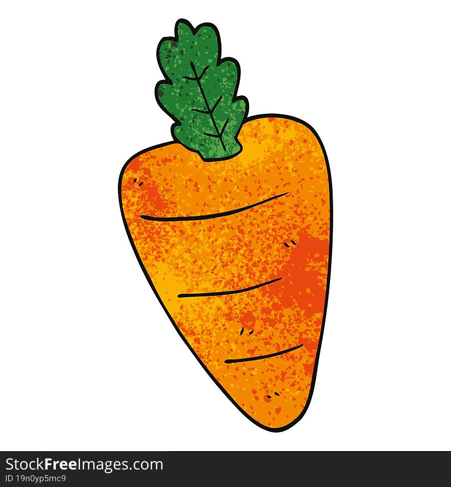 Cartoon Doodle Carrot