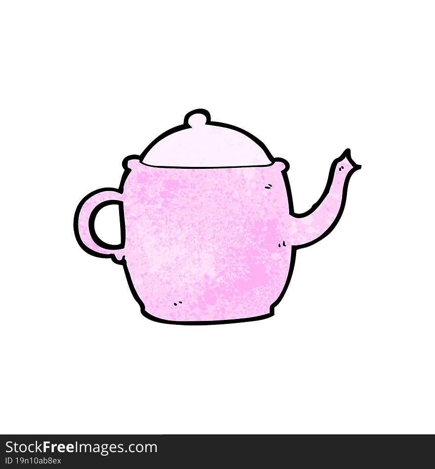 cartoon tea pot