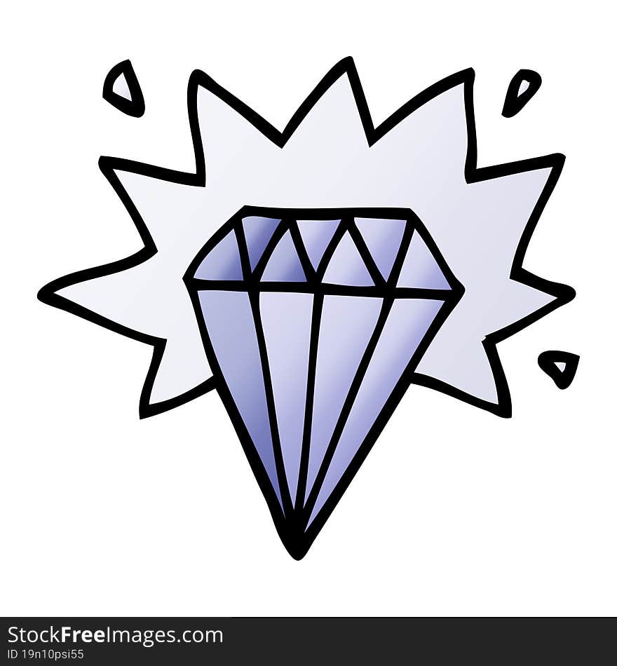 Cartoon Doodle Tattoo Diamond