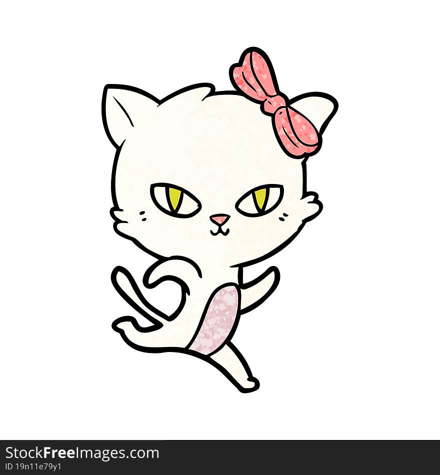 cute cartoon cat. cute cartoon cat