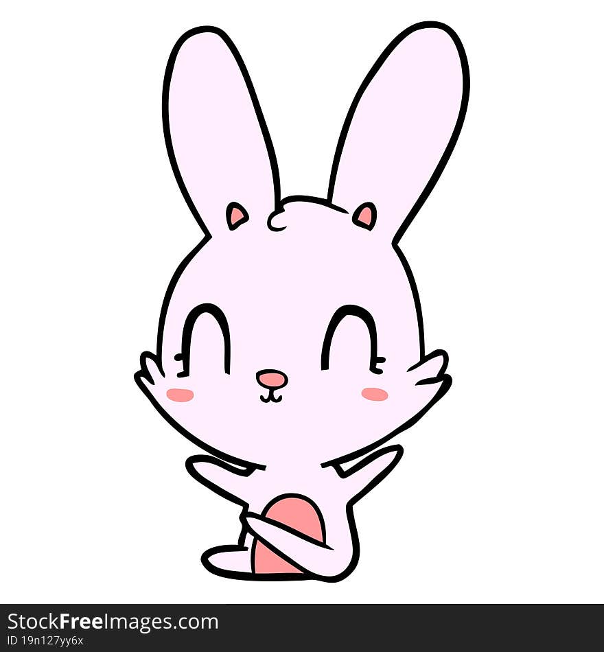 cute cartoon rabbit. cute cartoon rabbit