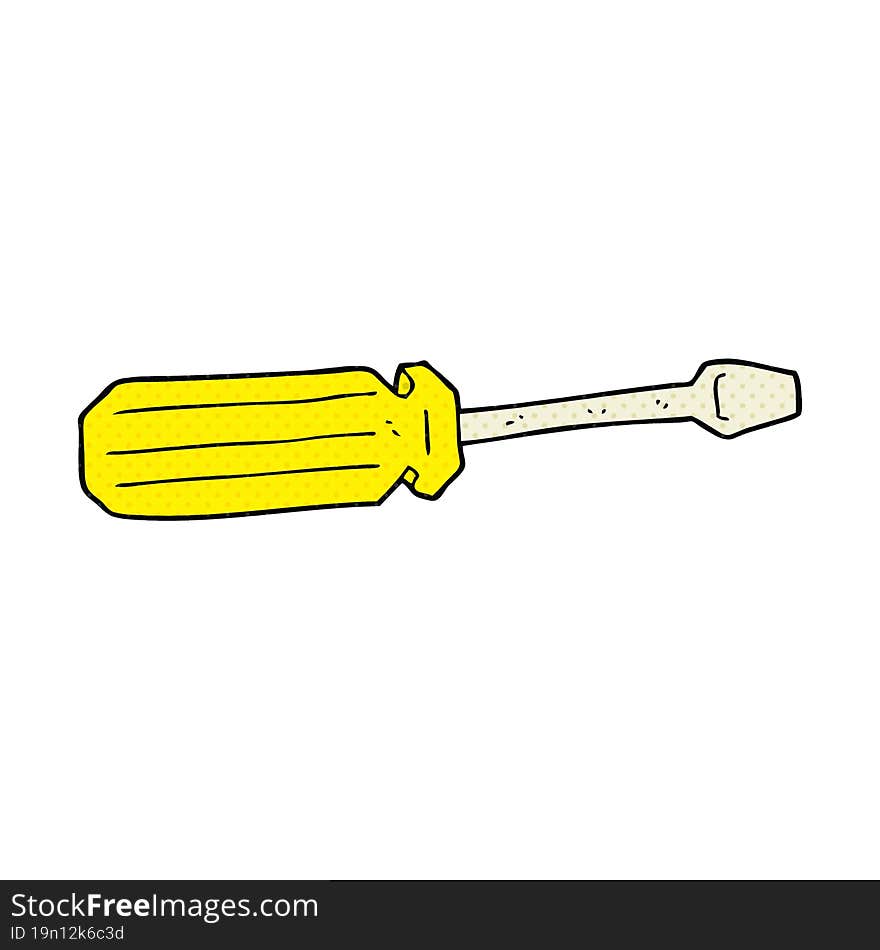 cartoon screwdriver