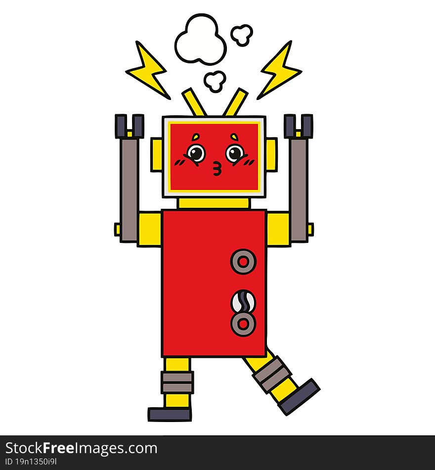 Cute Cartoon Robot