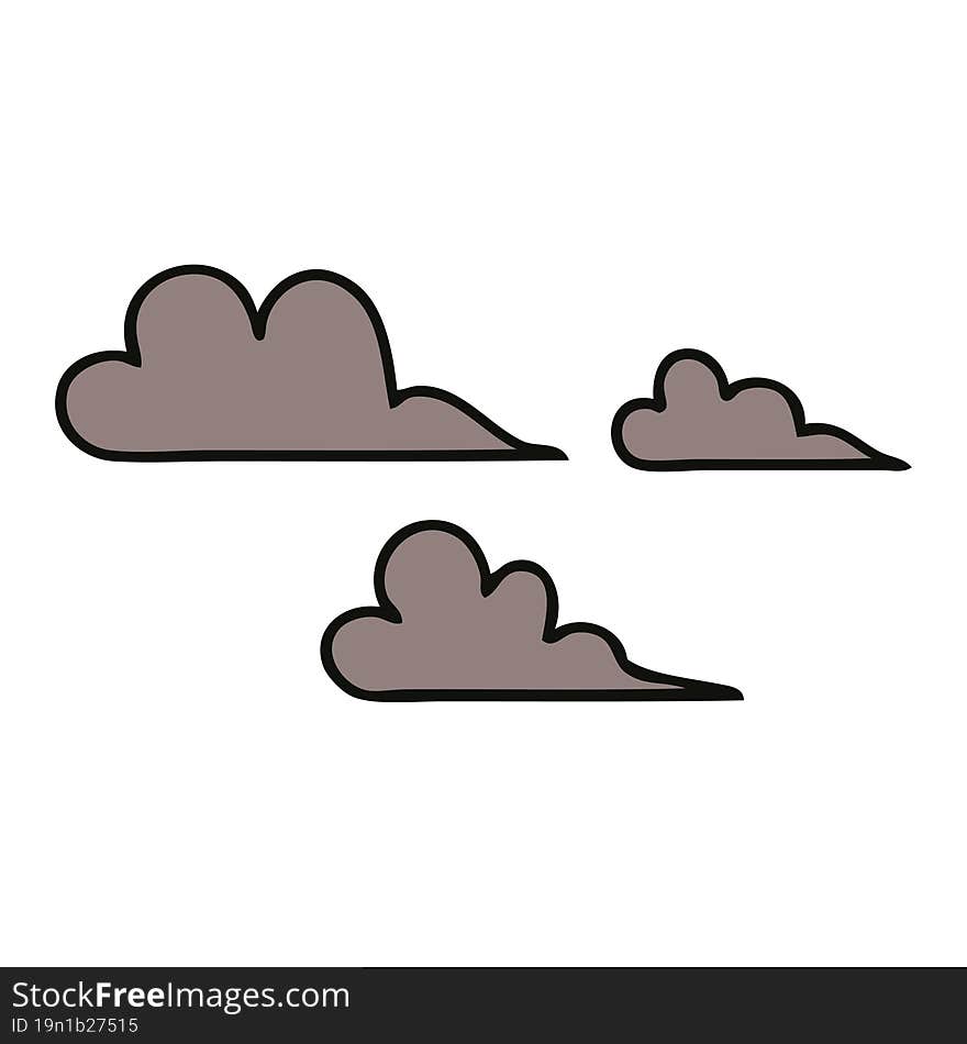 cute cartoon of a storm cloud. cute cartoon of a storm cloud