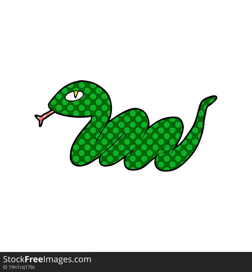 cartoon slithering snake. cartoon slithering snake