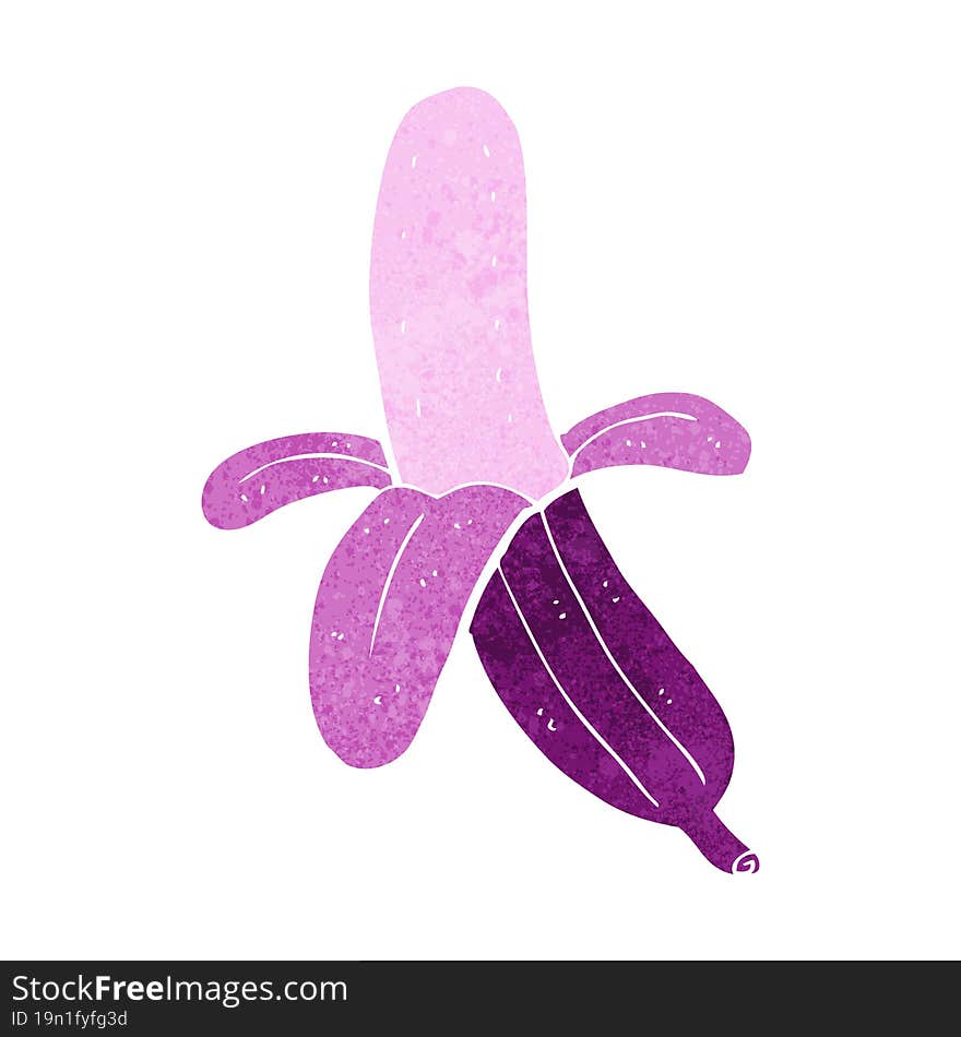 cartoon purple banana