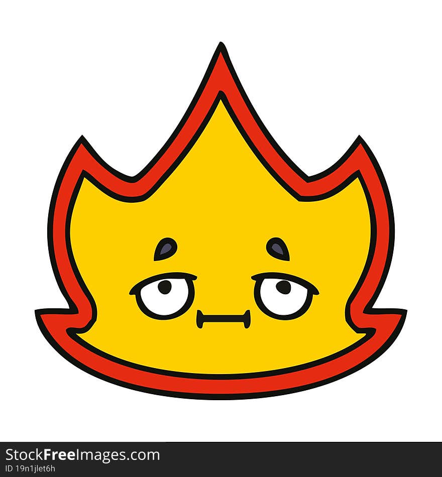 cute cartoon of a fire. cute cartoon of a fire