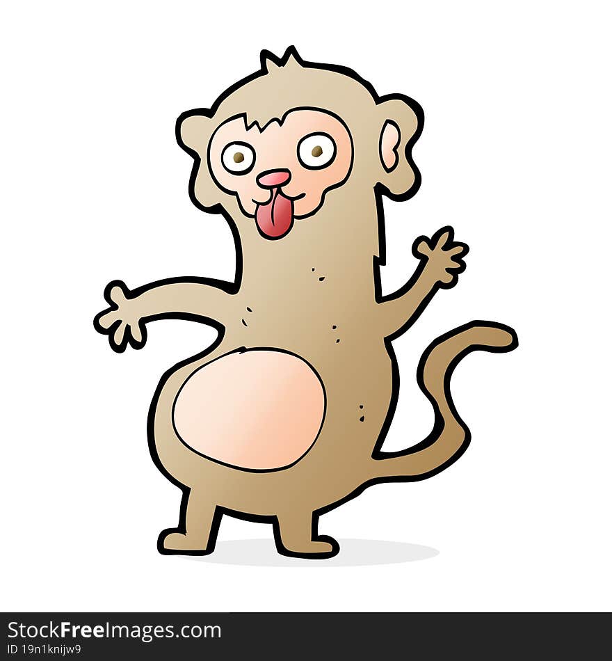 funny cartoon monkey