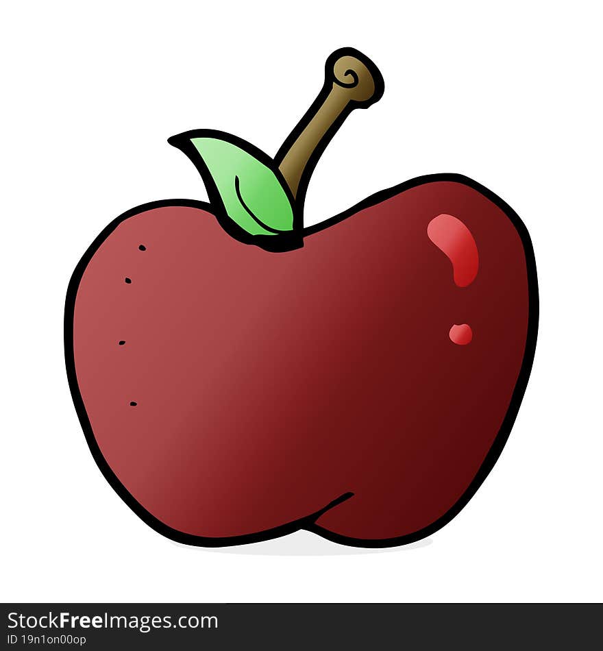 cartoon apple