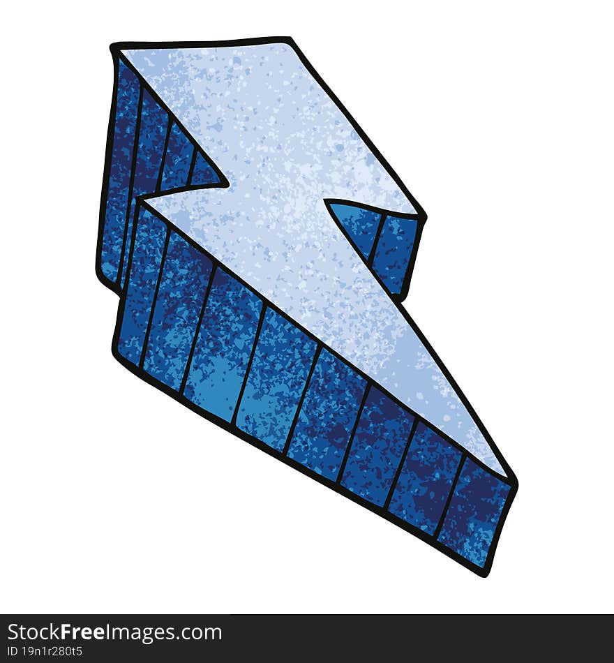 Cartoon Doodle Decorative Lightning Bolt