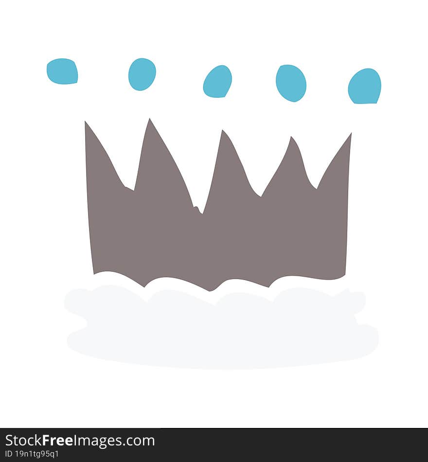 cartoon doodle crown